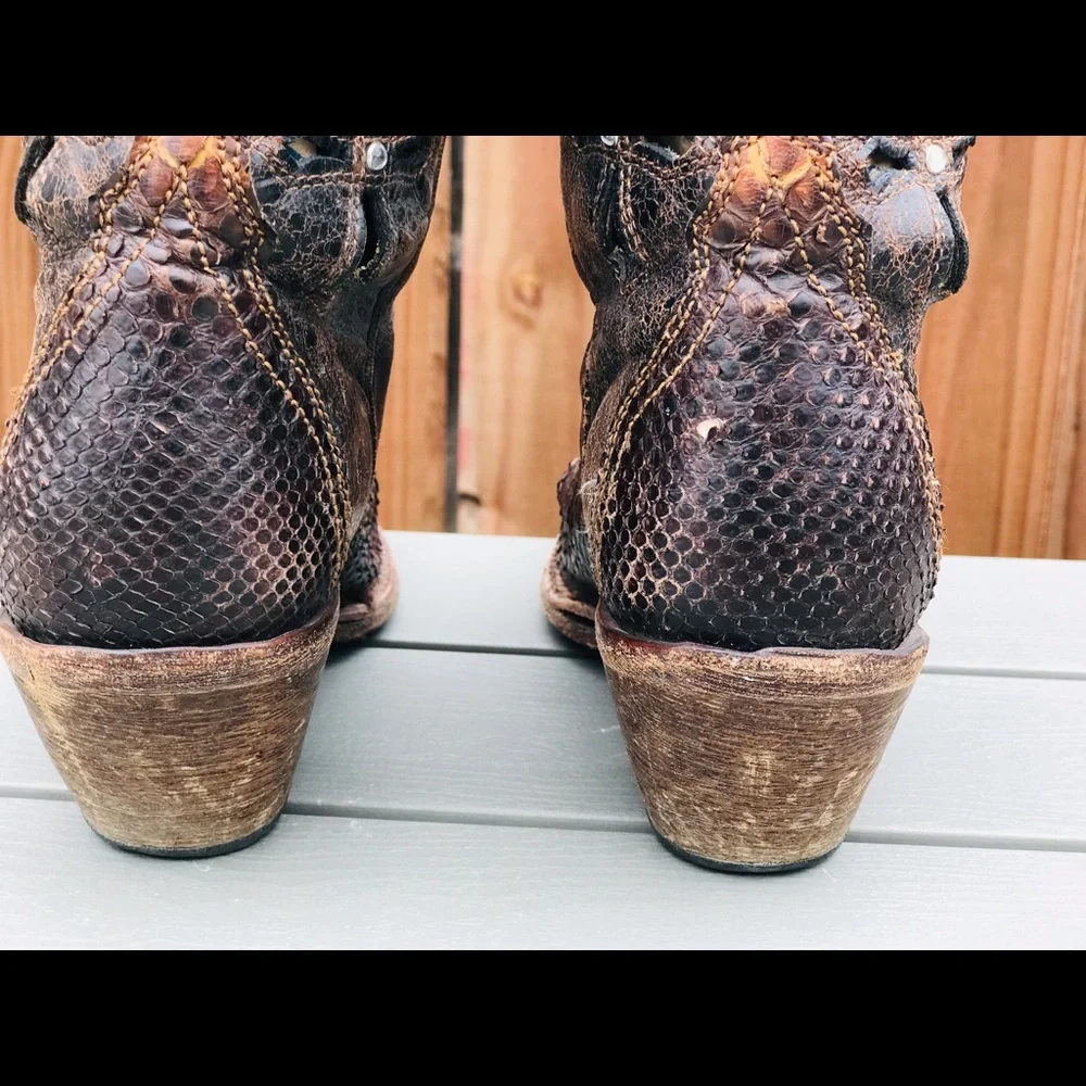 Corral  boots Python Cross cowgirl boots size 7M - Picture 12 of 16